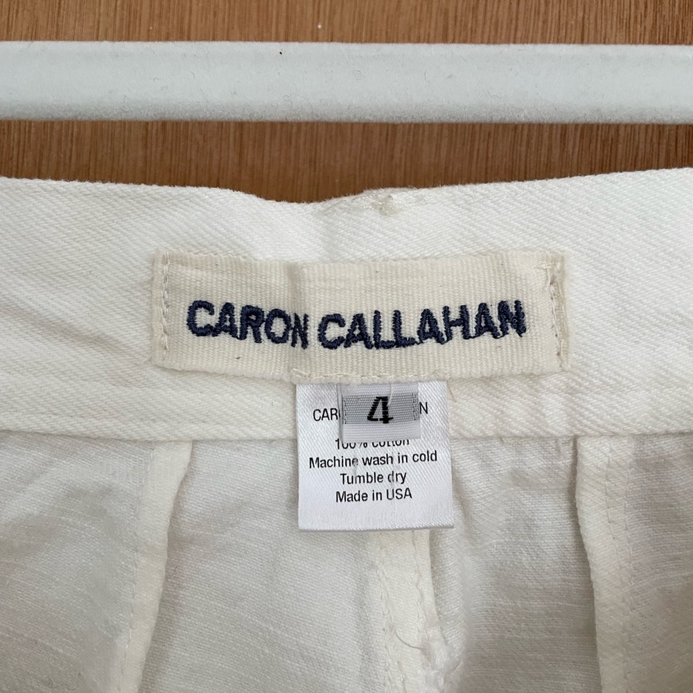 Caron Callahan White Wide Leg Pants - Picture 8 of 9